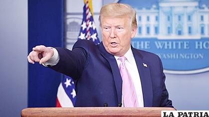 Trump acusó a la OMS por mal manejo y encubrimiento de la expansión del coronavirus /CASA BLANCA
