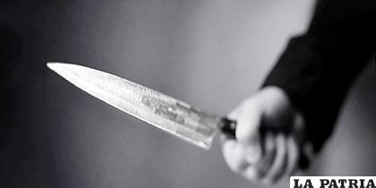 El joven utilizó un cuchillo de cocina para herir a su padre /IMAGEN REFERENCIAL
