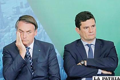 Jair Bolsonaro y el exjuez Sergio Moro /Reuters
