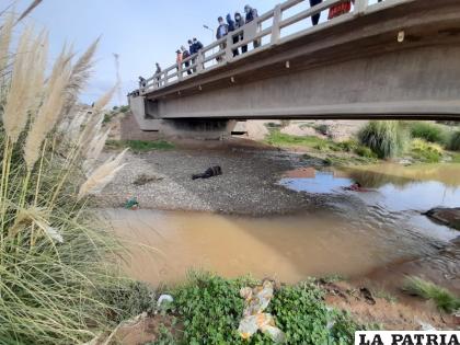 Fue divisado abajo del puente Mariscal en la zona de Vinto /LA PATRIA