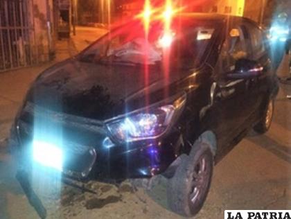 El choque se registró ayer por la madrugada /LA PATRIA