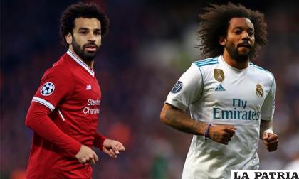 La tarde de este martes se enfrentarán Salah y Marcelo /perufutbol.com