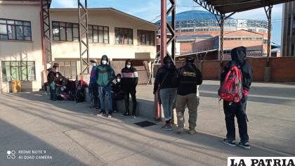 Los súbditos haitianos en instalaciones de Interpol en la zona Sur /LA PATRIA