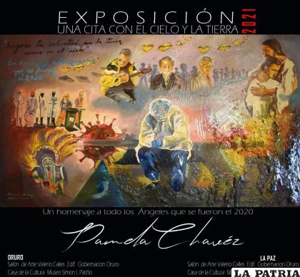 Arte oficial de la Exposición de Pamela Chávez /RR.SS.