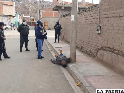Fue encontrado en la vía pública sin signos vitales /LA PATRIA