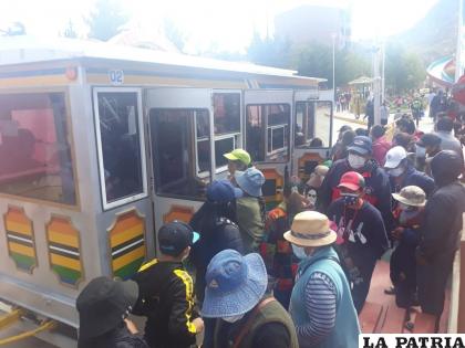 Mucha gente acudió este lunes al Parque Inti Raymi /LA PATRIA