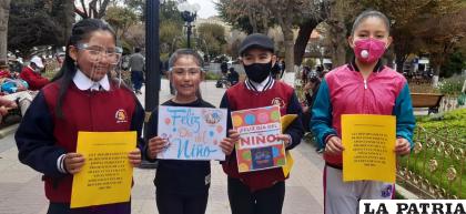 Niños artistas piden rápido tratamiento de la norma /LA PATRIA