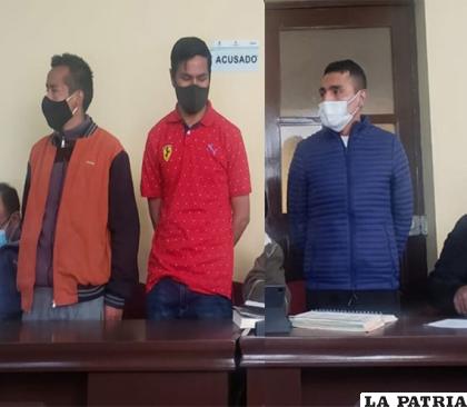 Los tres implicados, acusados del asesinato de Karen /LA PATRIA