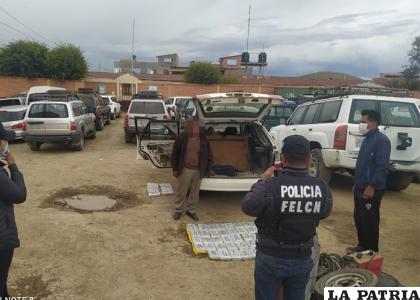El sujeto fue sorprendido con 70 paquetes de cocaína /LA PATRIA