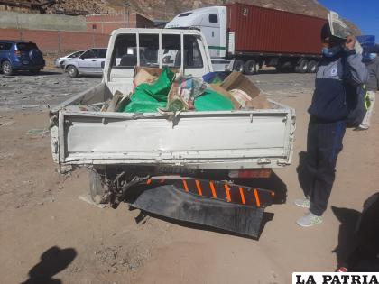 La camioneta que circulaba por el lugar, fue colisionada por alcance /LA PATRIA