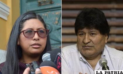 Eva Copa y Evo Morales /RR.SS.