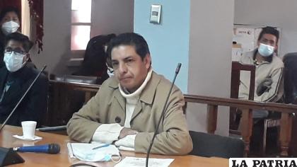 José Luis Jiménez Gerente Técnico Ecebol durante su informe a la Brigada Parlamentaria /LA PATRIA