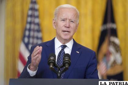 El presidente de EE.UU. Joe Biden /AP Foto/Andrew Harnik