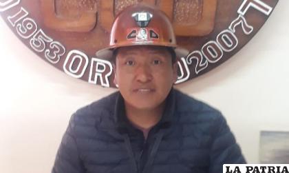 Elías Colque, ejecutivo de los trabajadores de Oruro /LA PATRIA