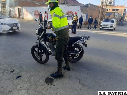 La División Accidentes investiga el impacto /LA PATRIA