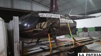 El helicóptero Robinson R66 recuperado /VSSC