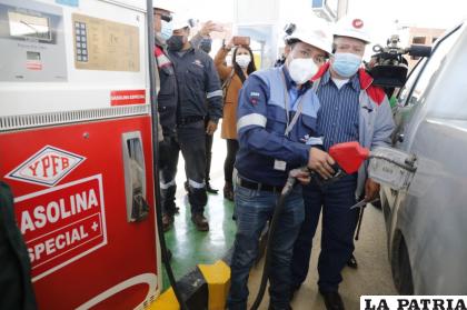  Inicia la venta de Gasolina  Especial Plus (GE+) 
/YPFB
