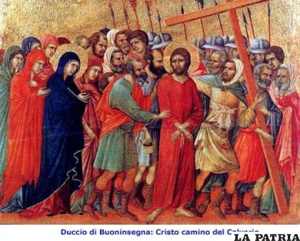 Quinta Estación
JESÚS ES AYUDADO POR EL CIRENEO