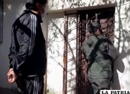 El sindicado fue aprehendido y remitido a la Fiscalía 
/Captura de video