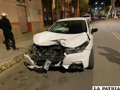 El impacto dejó daños de consideración en los motorizados 
/Cortesía