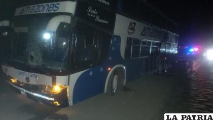 El conductor del ómnibus se dio a la fuga / Cortesía

