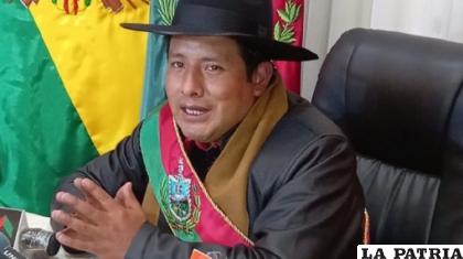 El gobernador de La Paz, Santos Quispe /ANF