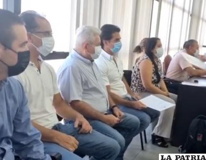 Aguilera, Costas y Saavedra en la audiencia de medidas cautelares /ERBOL