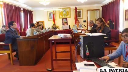 Sesión de los concejales municipales de la gestión 2015-2020 
/Archivo LA PATRIA