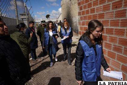 Misión de la CIDH durante una visita en la cárcel de Chonchocoro/CIDH