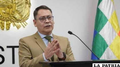 El nuevo viceministro de Régimen Interior, Jhonny Aguilera / Ministro de Gobierno