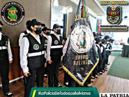 Brigada Escolar de Seguridad trabaja coordinadamente con la Policía /Policía Oruro