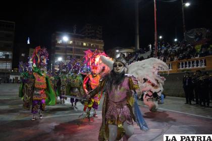 Demostración de la Diablada Artística Urus por su aniversario /LA PATRIA