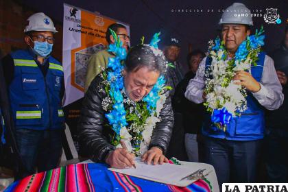 Emagua y GAMO firmaron ayer la orden de proceder para la conclusión del proyecto /GAMO