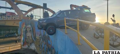 Efectivos policiales atendieron el accidente vial /Tránsito
