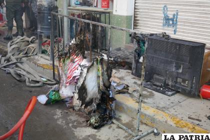 El fuego dejó daños materiales /LA PATRIA