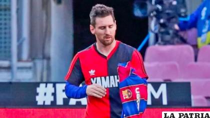 Messi con la casaca de Newellâ€™s, muchos lo quieren antes que se retire /redgol.cl