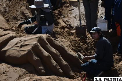 A pesar del arduo trabajo, cada detalle fue plasmado con dimensiones a gran escala
