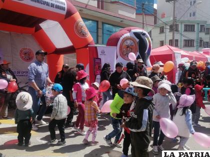 Niños fueron los protagonistas del ??Día del peatón? /LA PATRIA
