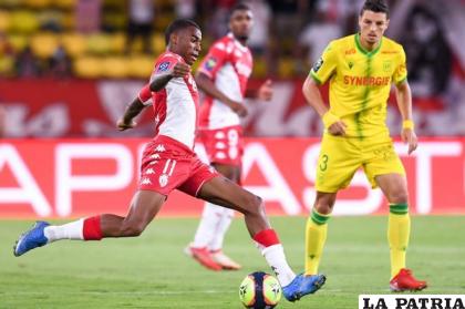 La acción del partido el cual terminó empatado 2-2 entre el Mónaco y Nantes /sport.es