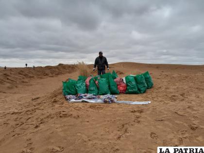 Residuos de plástico fue lo que más de recogió /LA PATRIA 