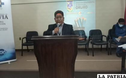 El director departamental de Educación, ?scar Copa /LA PATRIA 