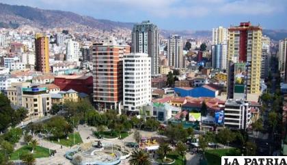 La zona de Sopocachi de la ciudad de La Paz, donde ocurrió el accidente /RR.SS.