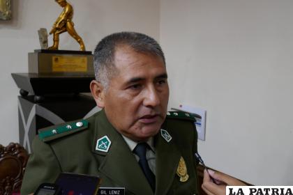 Director de seguridad ciudadana, teniente coronel, Edwin Gil Leniz /LA PATRIA