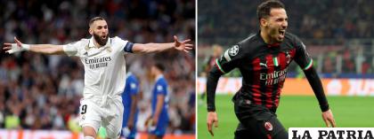 Karim Benzema abrió la cuenta para Real Madrid /Ismael Bennacer marcó para el Milán /LA PATRIA