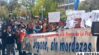 Los trabajadores de la prensa ratifican su rechazo a este nuevo intento de censura al periodismo /LA PATRIA