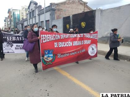 Magisterio retoma movilizaciones este viernes /LA PATRIA 