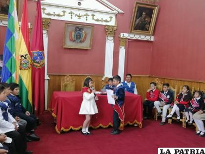 Concejalitos visitaron al alcalde y al Gabinete Municipal Infantil 
/LA PATRIA