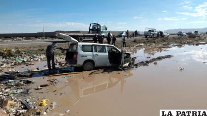 El accidente se reportó en la carretera Oruro-Capachos /LA PATRIA
