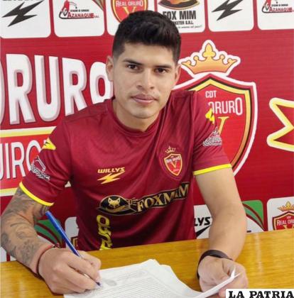 Cartagena firmó contrato con CDT Real Oruro /CDT Real Oruro
