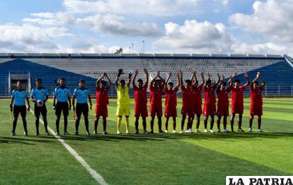 El seleccionado orureño sumó su primer triunfo en el torneo /FBF